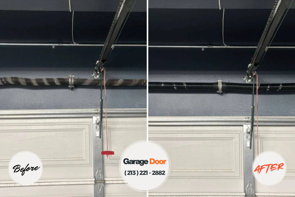 Before and after: garage door opener repair Zolfo Springs, FL